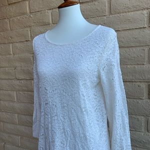 Lace blouse.